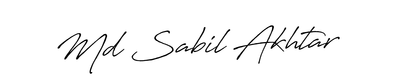 This is the best signature style for the Md Sabil Akhtar name. Also you like these signature font (Antro_Vectra_Bolder). Mix name signature. Md Sabil Akhtar signature style 7 images and pictures png