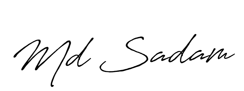 You should practise on your own different ways (Antro_Vectra_Bolder) to write your name (Md Sadam) in signature. don't let someone else do it for you. Md Sadam signature style 7 images and pictures png