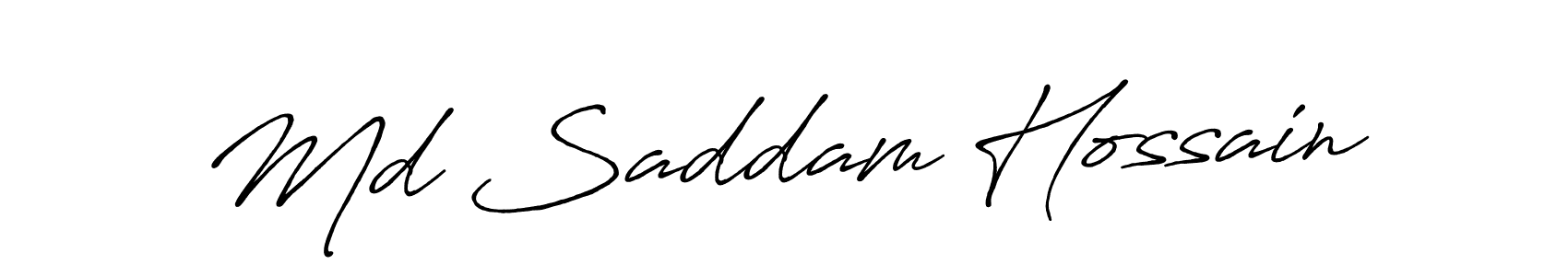 Use a signature maker to create a handwritten signature online. With this signature software, you can design (Antro_Vectra_Bolder) your own signature for name Md Saddam Hossain. Md Saddam Hossain signature style 7 images and pictures png