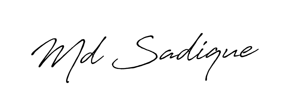 if you are searching for the best signature style for your name Md Sadique. so please give up your signature search. here we have designed multiple signature styles  using Antro_Vectra_Bolder. Md Sadique signature style 7 images and pictures png