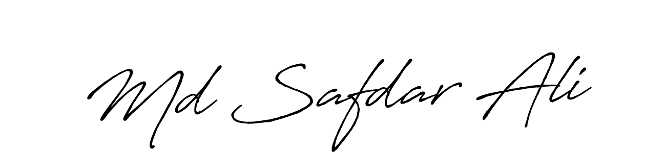 Design your own signature with our free online signature maker. With this signature software, you can create a handwritten (Antro_Vectra_Bolder) signature for name Md Safdar Ali. Md Safdar Ali signature style 7 images and pictures png