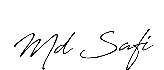 Use a signature maker to create a handwritten signature online. With this signature software, you can design (Antro_Vectra_Bolder) your own signature for name Md Safi. Md Safi signature style 7 images and pictures png