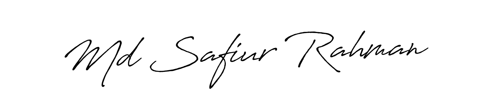 Use a signature maker to create a handwritten signature online. With this signature software, you can design (Antro_Vectra_Bolder) your own signature for name Md Safiur Rahman. Md Safiur Rahman signature style 7 images and pictures png