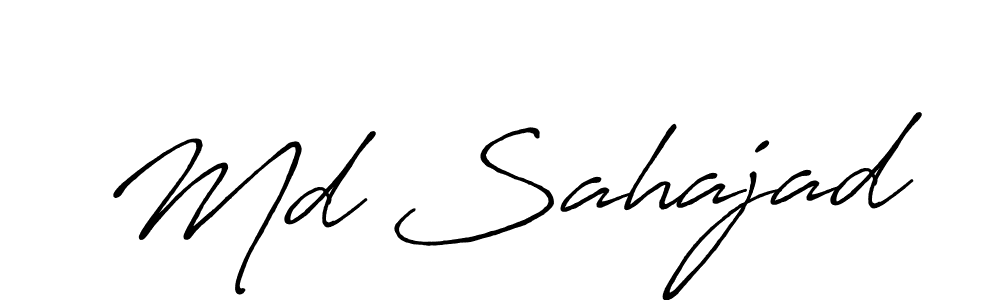 Use a signature maker to create a handwritten signature online. With this signature software, you can design (Antro_Vectra_Bolder) your own signature for name Md Sahajad. Md Sahajad signature style 7 images and pictures png