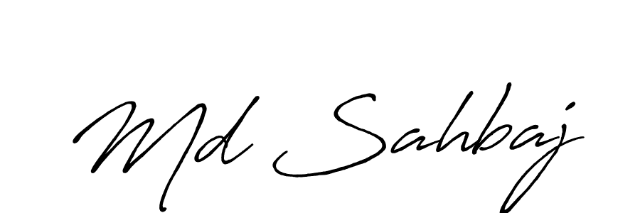 Md Sahbaj stylish signature style. Best Handwritten Sign (Antro_Vectra_Bolder) for my name. Handwritten Signature Collection Ideas for my name Md Sahbaj. Md Sahbaj signature style 7 images and pictures png
