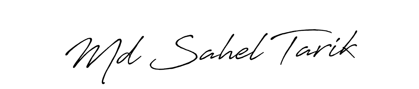 You should practise on your own different ways (Antro_Vectra_Bolder) to write your name (Md Sahel Tarik) in signature. don't let someone else do it for you. Md Sahel Tarik signature style 7 images and pictures png