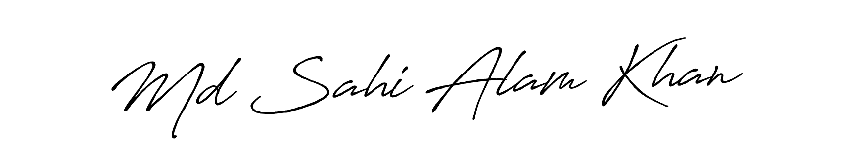 This is the best signature style for the Md Sahi Alam Khan name. Also you like these signature font (Antro_Vectra_Bolder). Mix name signature. Md Sahi Alam Khan signature style 7 images and pictures png