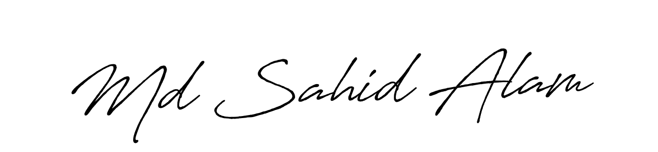 Create a beautiful signature design for name Md Sahid Alam. With this signature (Antro_Vectra_Bolder) fonts, you can make a handwritten signature for free. Md Sahid Alam signature style 7 images and pictures png