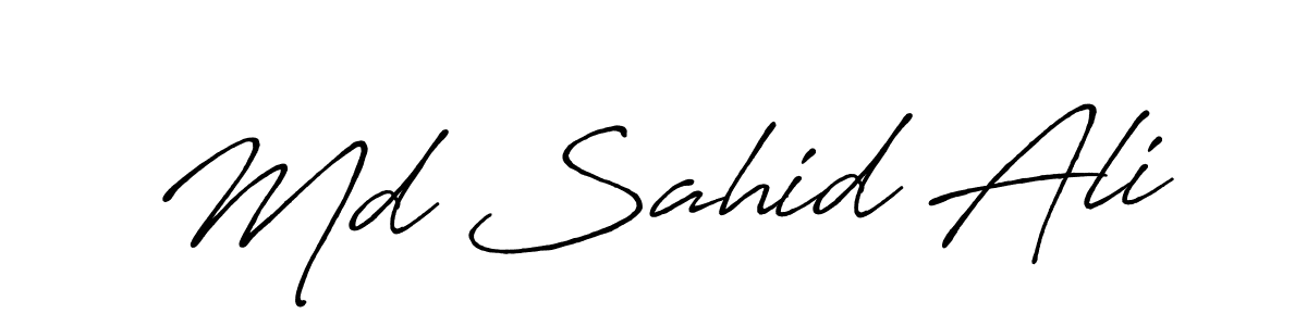 Similarly Antro_Vectra_Bolder is the best handwritten signature design. Signature creator online .You can use it as an online autograph creator for name Md Sahid Ali. Md Sahid Ali signature style 7 images and pictures png