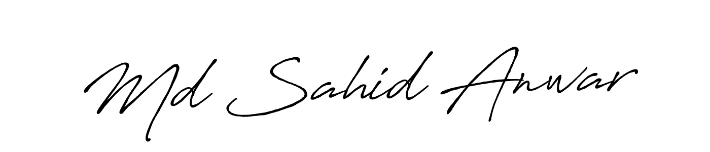 Similarly Antro_Vectra_Bolder is the best handwritten signature design. Signature creator online .You can use it as an online autograph creator for name Md Sahid Anwar. Md Sahid Anwar signature style 7 images and pictures png