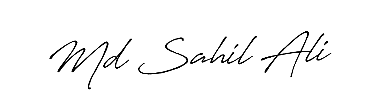 Antro_Vectra_Bolder is a professional signature style that is perfect for those who want to add a touch of class to their signature. It is also a great choice for those who want to make their signature more unique. Get Md Sahil Ali name to fancy signature for free. Md Sahil Ali signature style 7 images and pictures png