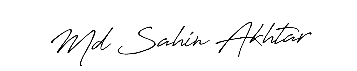 Antro_Vectra_Bolder is a professional signature style that is perfect for those who want to add a touch of class to their signature. It is also a great choice for those who want to make their signature more unique. Get Md Sahin Akhtar name to fancy signature for free. Md Sahin Akhtar signature style 7 images and pictures png