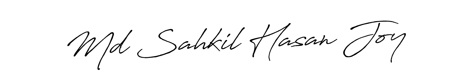 Md Sahkil Hasan Joy stylish signature style. Best Handwritten Sign (Antro_Vectra_Bolder) for my name. Handwritten Signature Collection Ideas for my name Md Sahkil Hasan Joy. Md Sahkil Hasan Joy signature style 7 images and pictures png