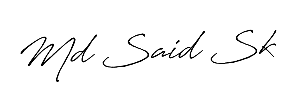 You should practise on your own different ways (Antro_Vectra_Bolder) to write your name (Md Said Sk) in signature. don't let someone else do it for you. Md Said Sk signature style 7 images and pictures png
