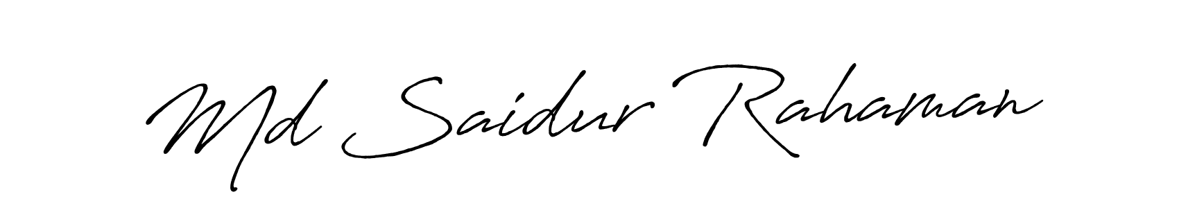 Antro_Vectra_Bolder is a professional signature style that is perfect for those who want to add a touch of class to their signature. It is also a great choice for those who want to make their signature more unique. Get Md Saidur Rahaman name to fancy signature for free. Md Saidur Rahaman signature style 7 images and pictures png