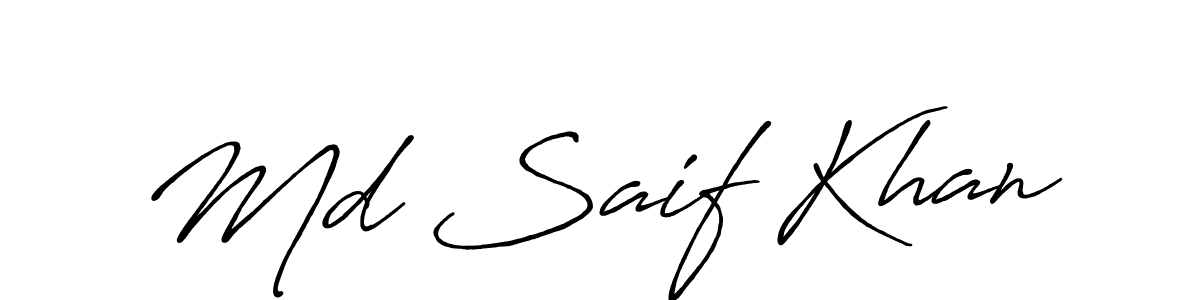 Make a beautiful signature design for name Md Saif Khan. Use this online signature maker to create a handwritten signature for free. Md Saif Khan signature style 7 images and pictures png