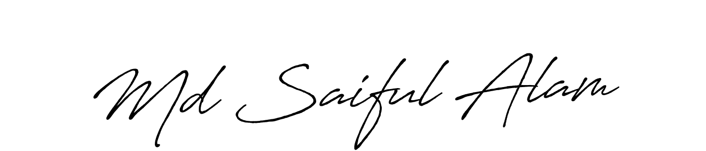 if you are searching for the best signature style for your name Md Saiful Alam. so please give up your signature search. here we have designed multiple signature styles  using Antro_Vectra_Bolder. Md Saiful Alam signature style 7 images and pictures png