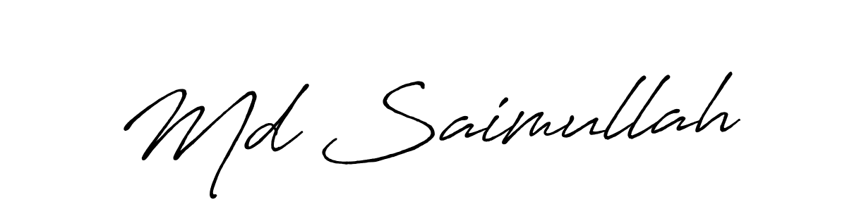 Once you've used our free online signature maker to create your best signature Antro_Vectra_Bolder style, it's time to enjoy all of the benefits that Md Saimullah name signing documents. Md Saimullah signature style 7 images and pictures png