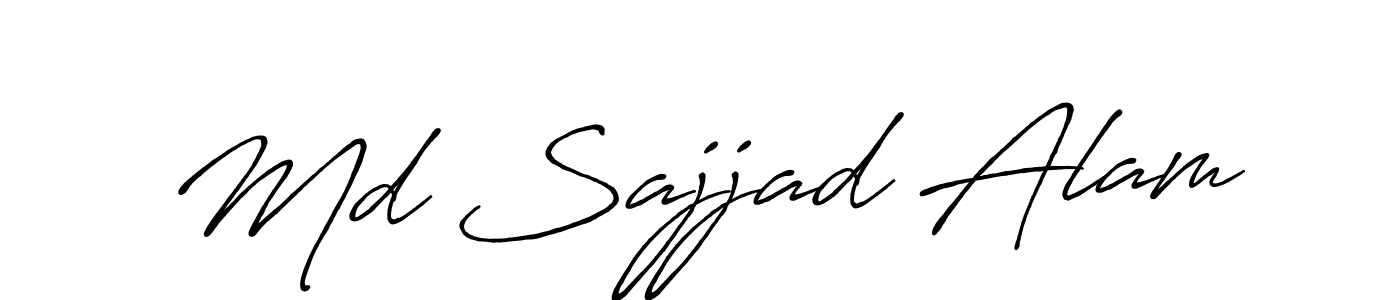 Design your own signature with our free online signature maker. With this signature software, you can create a handwritten (Antro_Vectra_Bolder) signature for name Md Sajjad Alam. Md Sajjad Alam signature style 7 images and pictures png