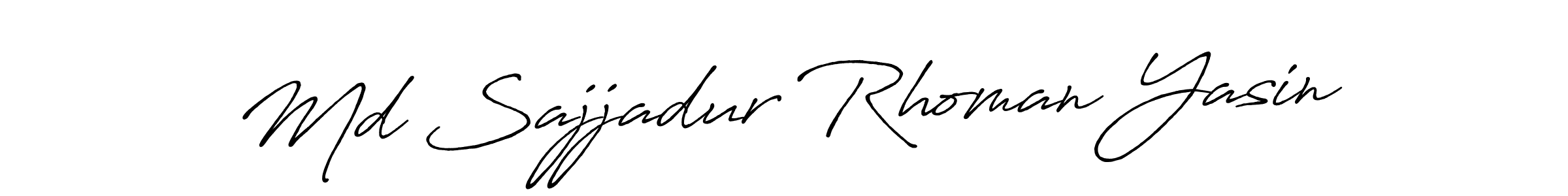 Also we have Md Sajjadur Rhoman Yasin name is the best signature style. Create professional handwritten signature collection using Antro_Vectra_Bolder autograph style. Md Sajjadur Rhoman Yasin signature style 7 images and pictures png