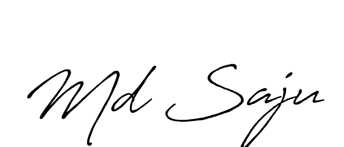 You should practise on your own different ways (Antro_Vectra_Bolder) to write your name (Md Saju) in signature. don't let someone else do it for you. Md Saju signature style 7 images and pictures png
