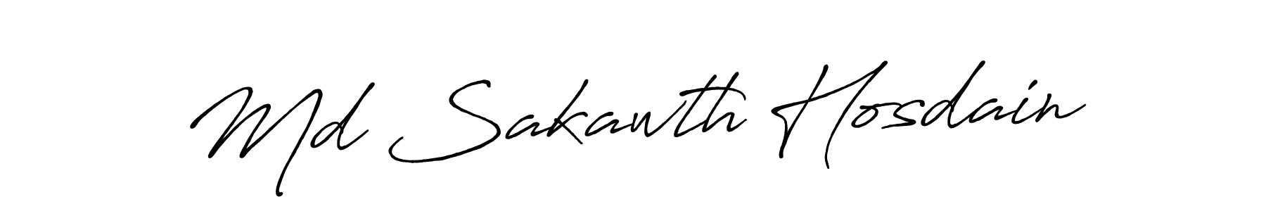 Make a short Md Sakawth Hosdain signature style. Manage your documents anywhere anytime using Antro_Vectra_Bolder. Create and add eSignatures, submit forms, share and send files easily. Md Sakawth Hosdain signature style 7 images and pictures png