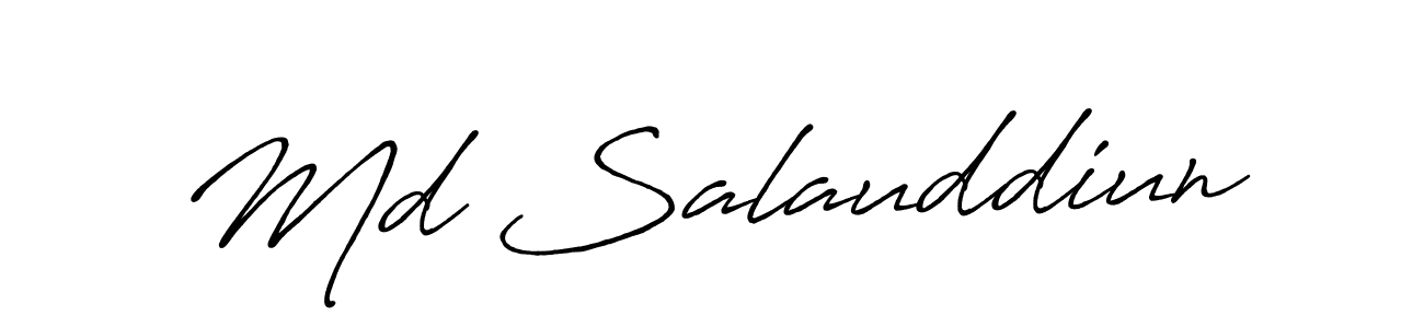 This is the best signature style for the Md Salauddiun name. Also you like these signature font (Antro_Vectra_Bolder). Mix name signature. Md Salauddiun signature style 7 images and pictures png