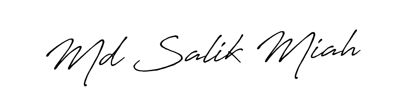 Make a short Md Salik Miah signature style. Manage your documents anywhere anytime using Antro_Vectra_Bolder. Create and add eSignatures, submit forms, share and send files easily. Md Salik Miah signature style 7 images and pictures png