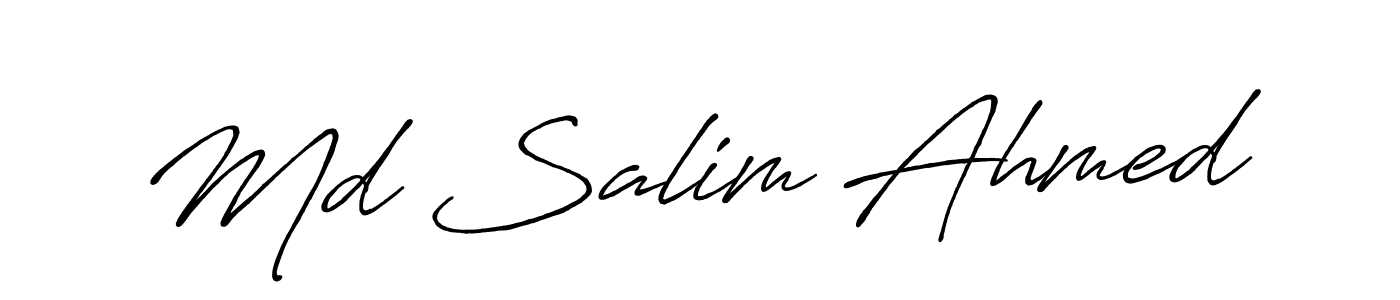 Also You can easily find your signature by using the search form. We will create Md Salim Ahmed name handwritten signature images for you free of cost using Antro_Vectra_Bolder sign style. Md Salim Ahmed signature style 7 images and pictures png