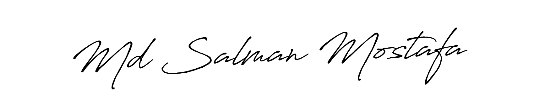 The best way (Antro_Vectra_Bolder) to make a short signature is to pick only two or three words in your name. The name Md Salman Mostafa include a total of six letters. For converting this name. Md Salman Mostafa signature style 7 images and pictures png