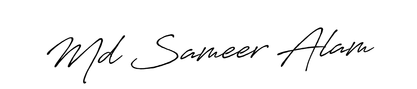 Also we have Md Sameer Alam name is the best signature style. Create professional handwritten signature collection using Antro_Vectra_Bolder autograph style. Md Sameer Alam signature style 7 images and pictures png