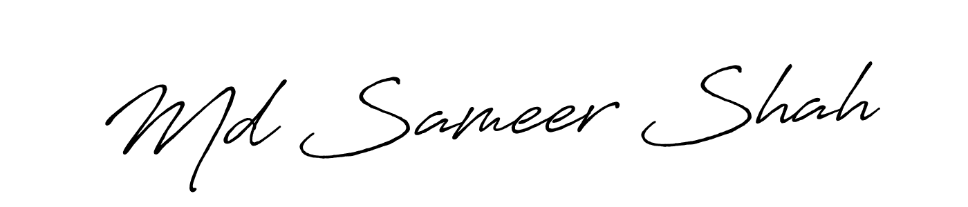 Make a short Md Sameer Shah signature style. Manage your documents anywhere anytime using Antro_Vectra_Bolder. Create and add eSignatures, submit forms, share and send files easily. Md Sameer Shah signature style 7 images and pictures png