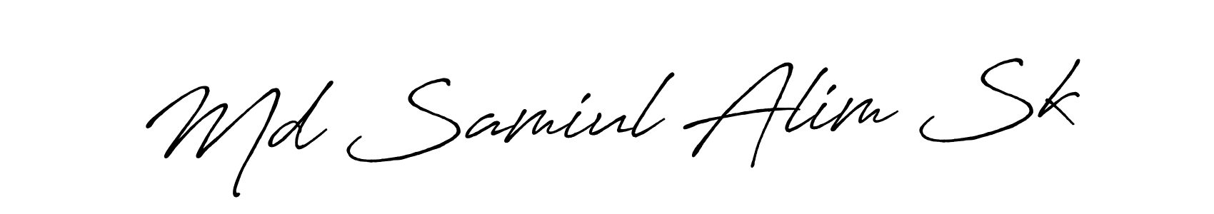 How to Draw Md Samiul Alim Sk signature style? Antro_Vectra_Bolder is a latest design signature styles for name Md Samiul Alim Sk. Md Samiul Alim Sk signature style 7 images and pictures png