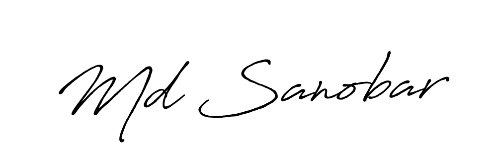 Make a beautiful signature design for name Md Sanobar. Use this online signature maker to create a handwritten signature for free. Md Sanobar signature style 7 images and pictures png