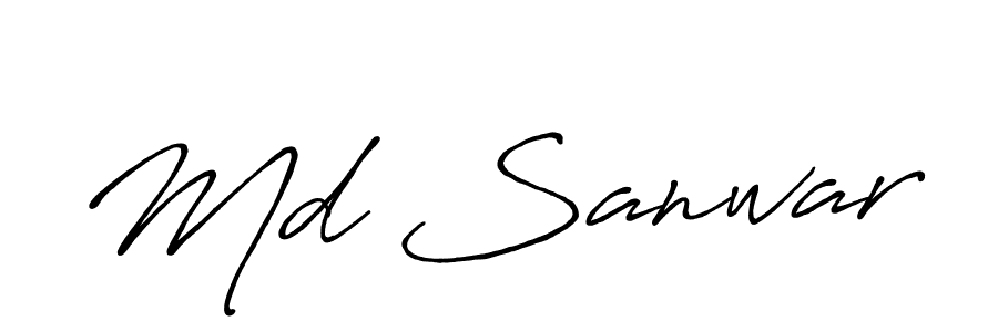 Antro_Vectra_Bolder is a professional signature style that is perfect for those who want to add a touch of class to their signature. It is also a great choice for those who want to make their signature more unique. Get Md Sanwar name to fancy signature for free. Md Sanwar signature style 7 images and pictures png