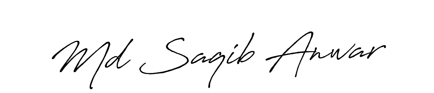 Md Saqib Anwar stylish signature style. Best Handwritten Sign (Antro_Vectra_Bolder) for my name. Handwritten Signature Collection Ideas for my name Md Saqib Anwar. Md Saqib Anwar signature style 7 images and pictures png