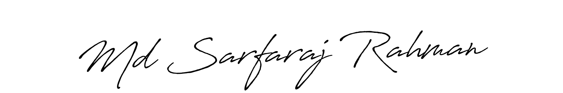 Make a beautiful signature design for name Md Sarfaraj Rahman. With this signature (Antro_Vectra_Bolder) style, you can create a handwritten signature for free. Md Sarfaraj Rahman signature style 7 images and pictures png