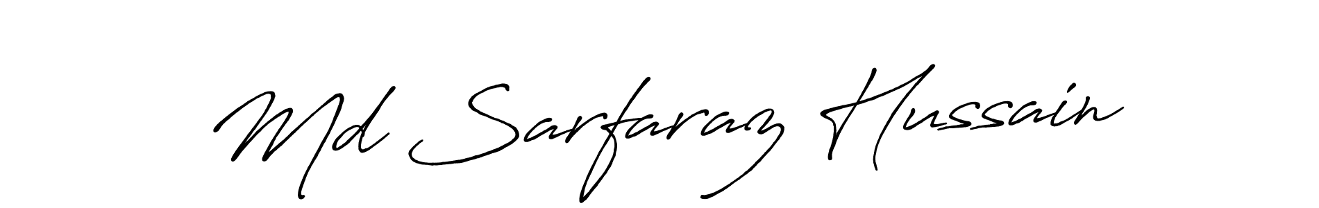 Design your own signature with our free online signature maker. With this signature software, you can create a handwritten (Antro_Vectra_Bolder) signature for name Md Sarfaraz Hussain. Md Sarfaraz Hussain signature style 7 images and pictures png