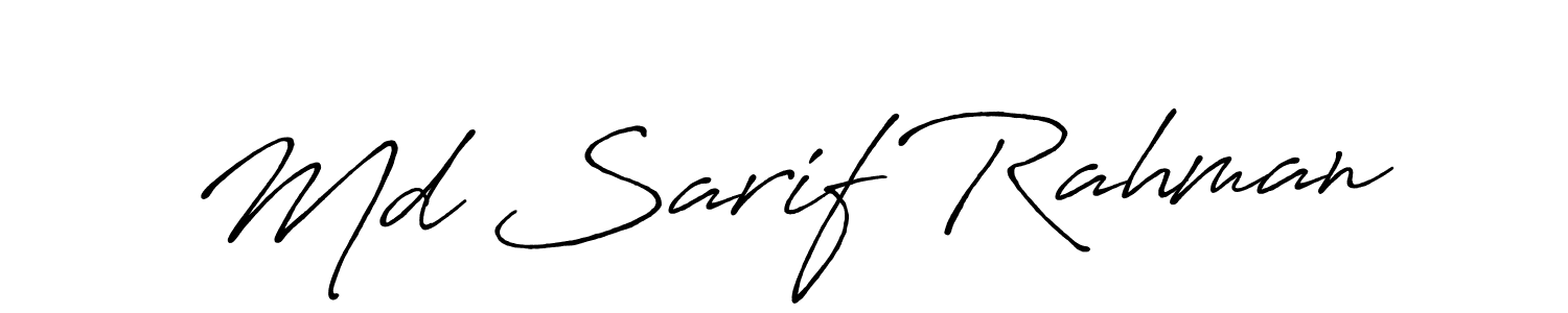 The best way (Antro_Vectra_Bolder) to make a short signature is to pick only two or three words in your name. The name Md Sarif Rahman include a total of six letters. For converting this name. Md Sarif Rahman signature style 7 images and pictures png