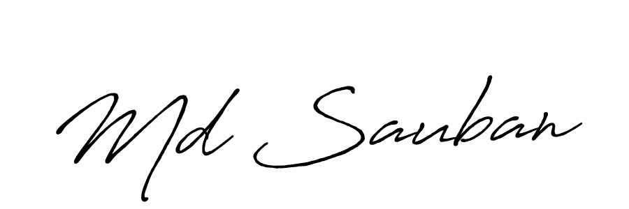 Use a signature maker to create a handwritten signature online. With this signature software, you can design (Antro_Vectra_Bolder) your own signature for name Md Sauban. Md Sauban signature style 7 images and pictures png