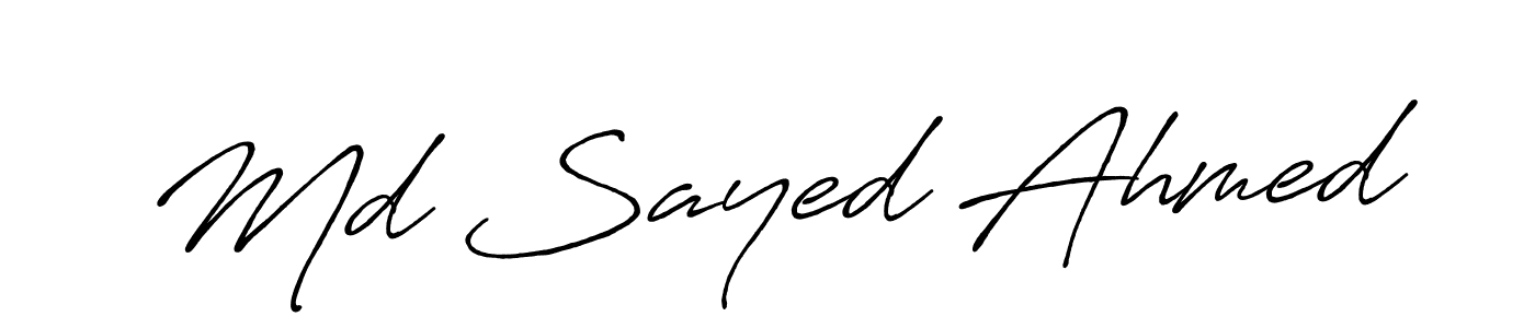 Similarly Antro_Vectra_Bolder is the best handwritten signature design. Signature creator online .You can use it as an online autograph creator for name Md Sayed Ahmed. Md Sayed Ahmed signature style 7 images and pictures png