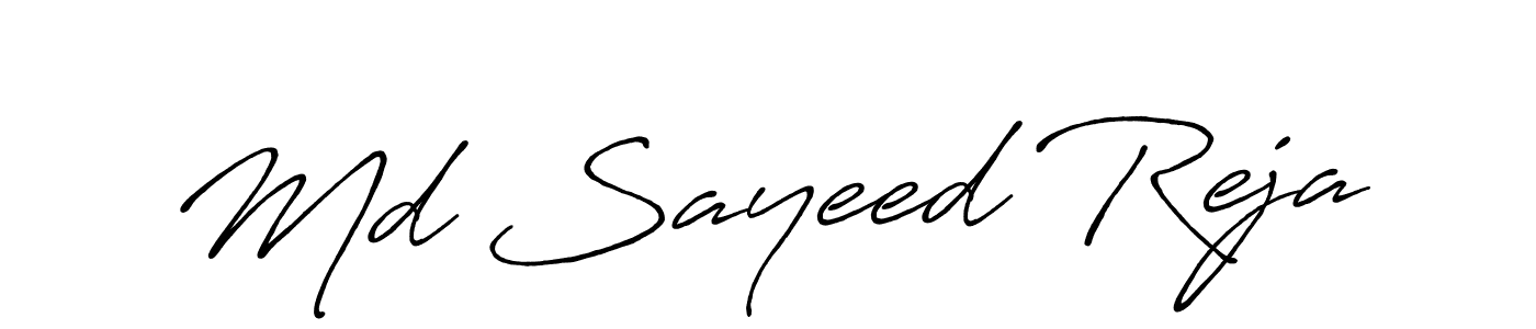 How to make Md Sayeed Reja signature? Antro_Vectra_Bolder is a professional autograph style. Create handwritten signature for Md Sayeed Reja name. Md Sayeed Reja signature style 7 images and pictures png