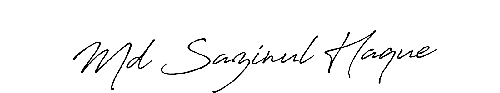 It looks lik you need a new signature style for name Md Sazinul Haque. Design unique handwritten (Antro_Vectra_Bolder) signature with our free signature maker in just a few clicks. Md Sazinul Haque signature style 7 images and pictures png