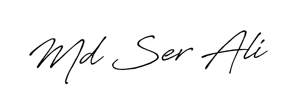 Design your own signature with our free online signature maker. With this signature software, you can create a handwritten (Antro_Vectra_Bolder) signature for name Md Ser Ali. Md Ser Ali signature style 7 images and pictures png