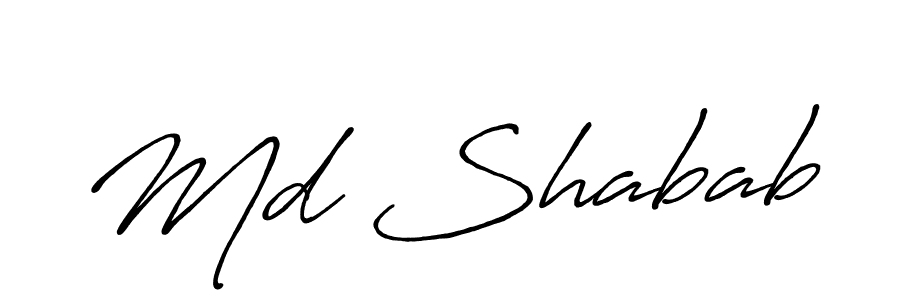 if you are searching for the best signature style for your name Md Shabab. so please give up your signature search. here we have designed multiple signature styles  using Antro_Vectra_Bolder. Md Shabab signature style 7 images and pictures png