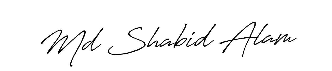 Design your own signature with our free online signature maker. With this signature software, you can create a handwritten (Antro_Vectra_Bolder) signature for name Md Shabid Alam. Md Shabid Alam signature style 7 images and pictures png