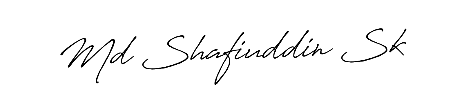 The best way (Antro_Vectra_Bolder) to make a short signature is to pick only two or three words in your name. The name Md Shafiuddin Sk include a total of six letters. For converting this name. Md Shafiuddin Sk signature style 7 images and pictures png