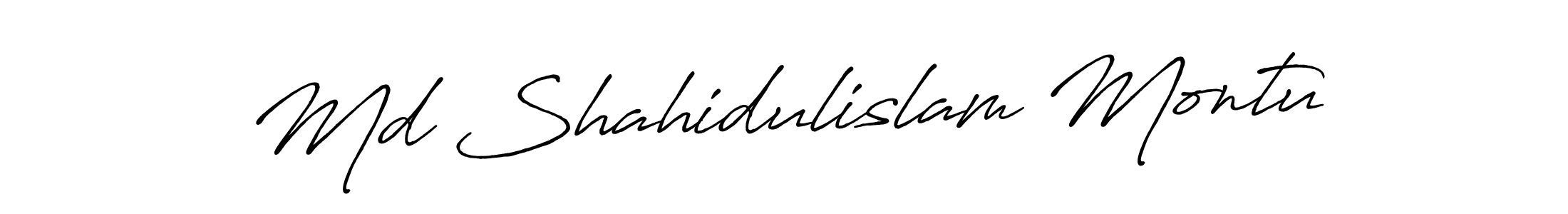 Md Shahidulislam Montu stylish signature style. Best Handwritten Sign (Antro_Vectra_Bolder) for my name. Handwritten Signature Collection Ideas for my name Md Shahidulislam Montu. Md Shahidulislam Montu signature style 7 images and pictures png