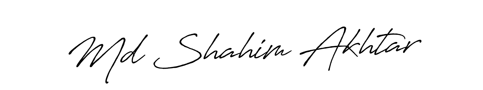 How to make Md Shahim Akhtar signature? Antro_Vectra_Bolder is a professional autograph style. Create handwritten signature for Md Shahim Akhtar name. Md Shahim Akhtar signature style 7 images and pictures png