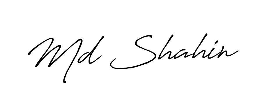 Create a beautiful signature design for name Md Shahin. With this signature (Antro_Vectra_Bolder) fonts, you can make a handwritten signature for free. Md Shahin signature style 7 images and pictures png